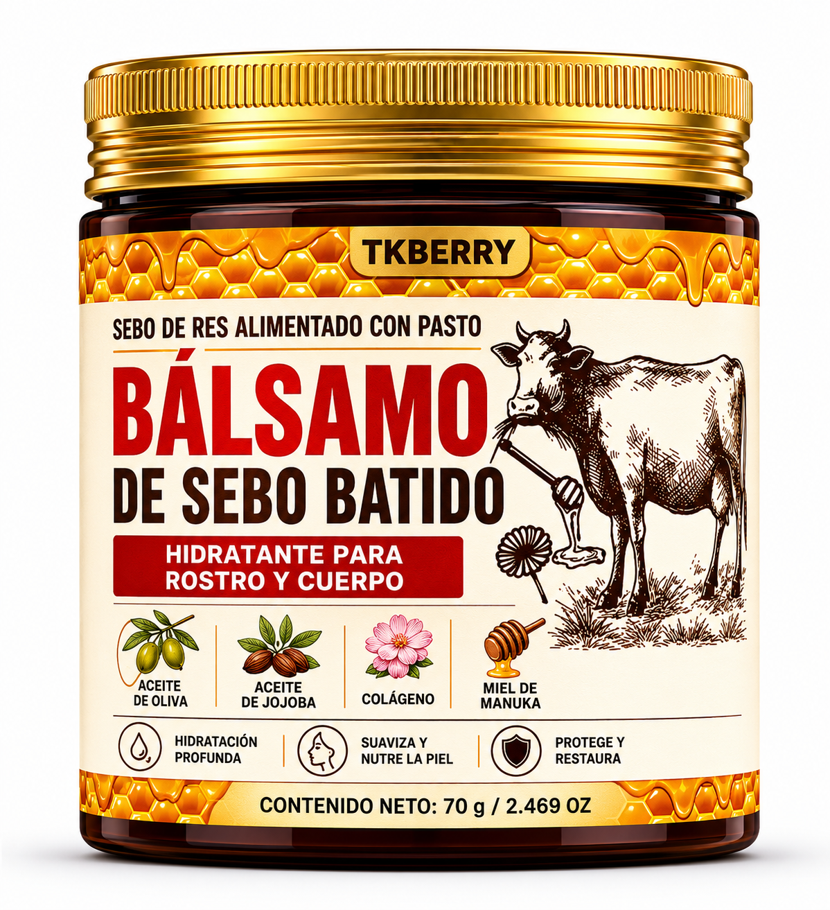 Sebo de Res Orgánico para la Piel