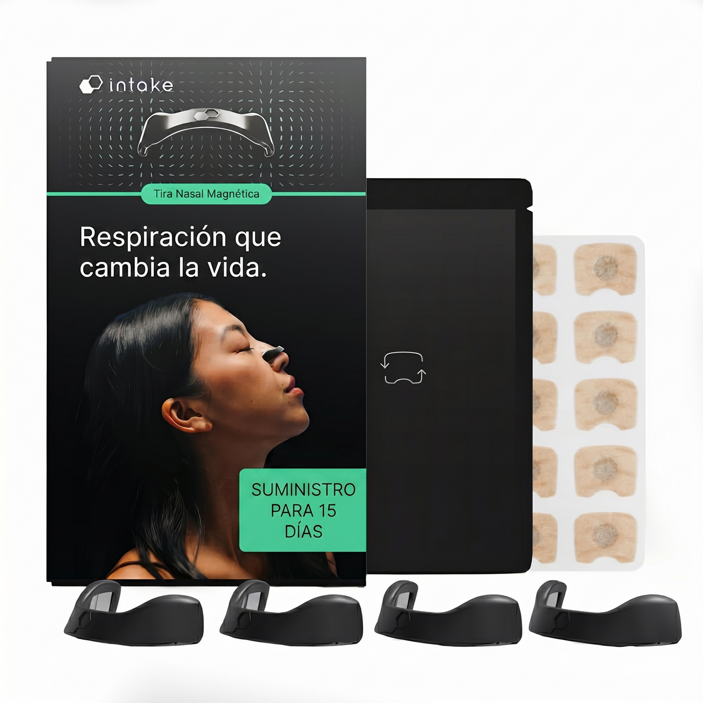 Intake Breathing — Kit de Inicio de Tiras Nasales Magnéticas