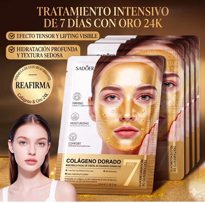 Mascarilla Facial de Oro con Colágeno e Hialurónico